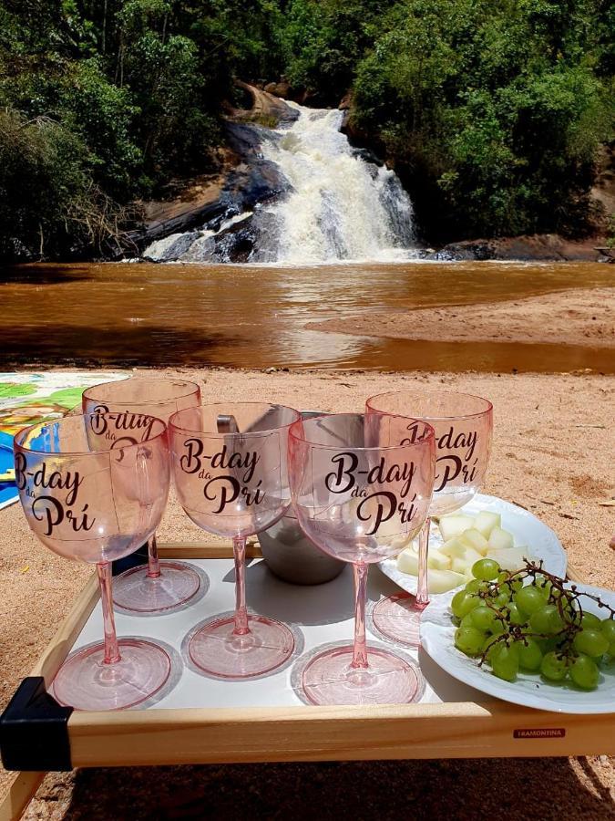 Casa De Campo Banheira, Lareira E Cachoeira Pedra Azul  Eksteriør bilde
